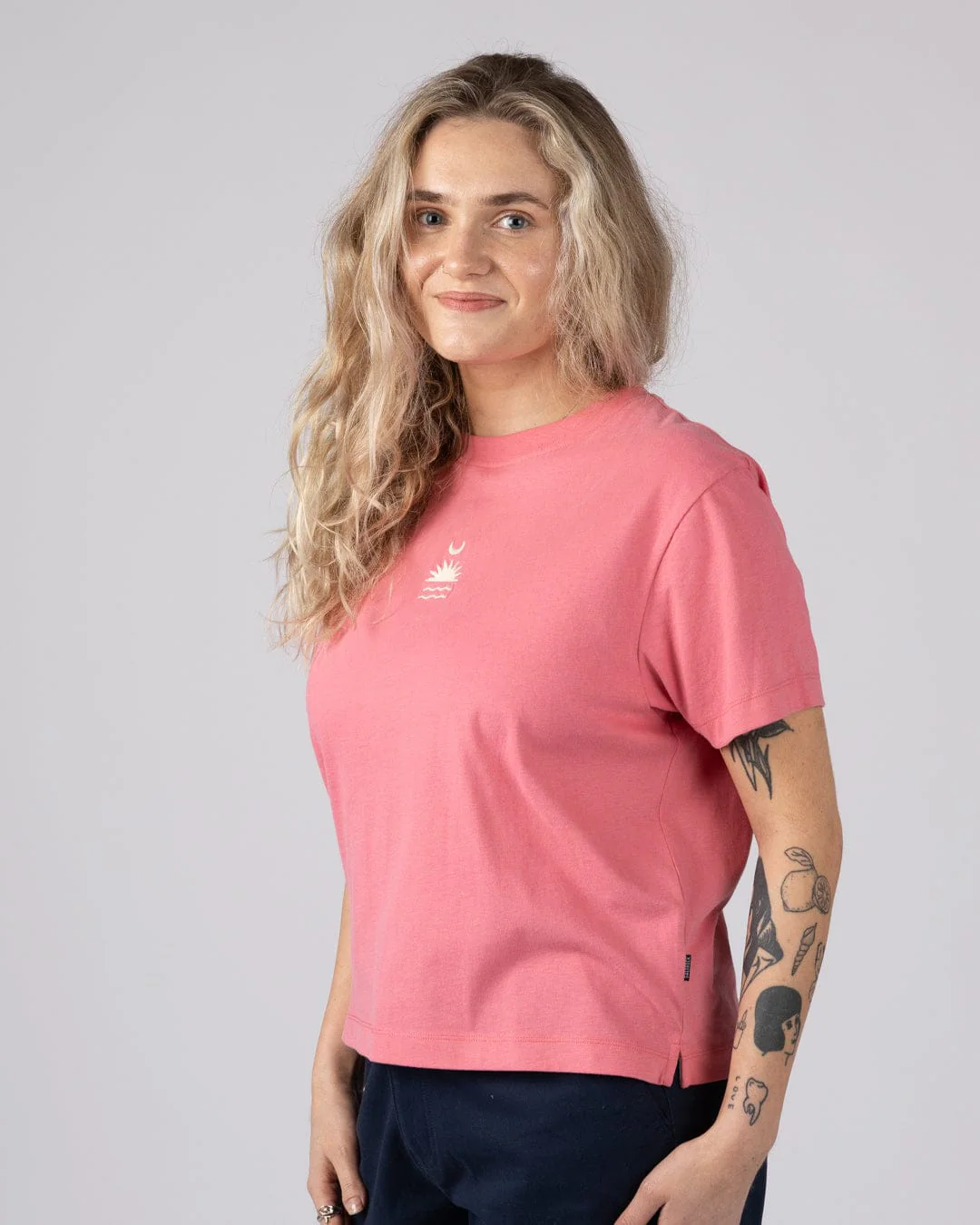 Equinox - Womens Boxy T-Shirt - Pink - Image 3