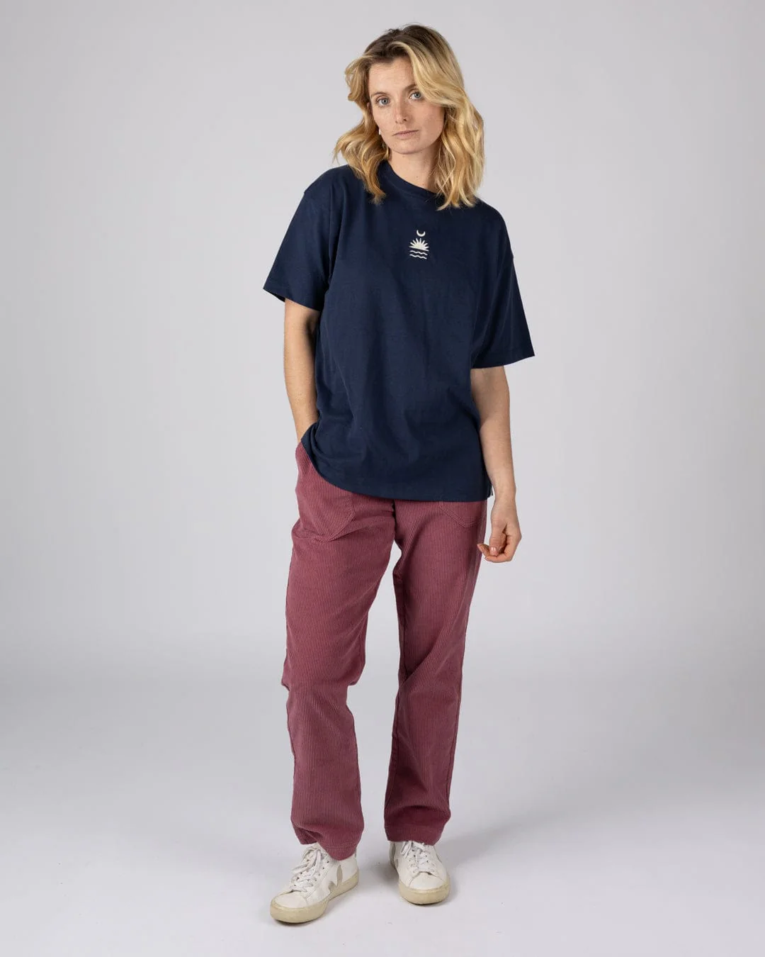 Equinox - Womens Oversized Short Sleeve T-Shirt - Blue - Image 6