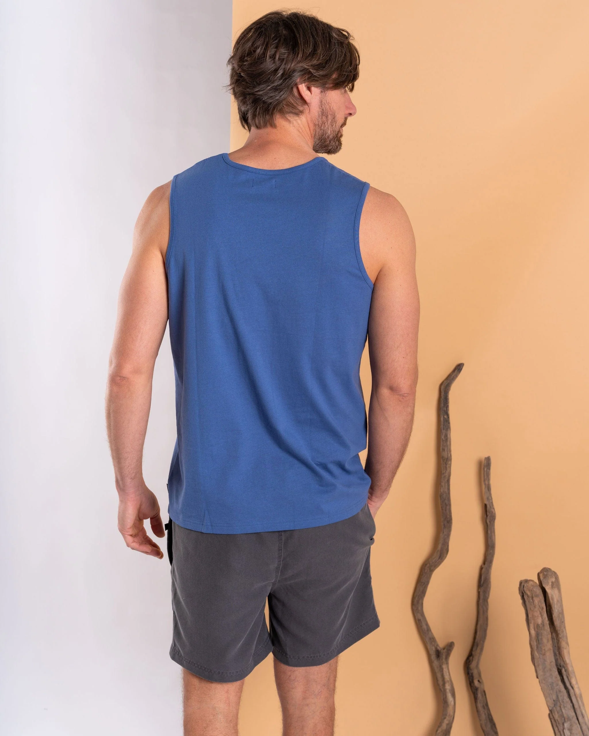 Equinox Stripe - Mens Vest - Blue - Image 10