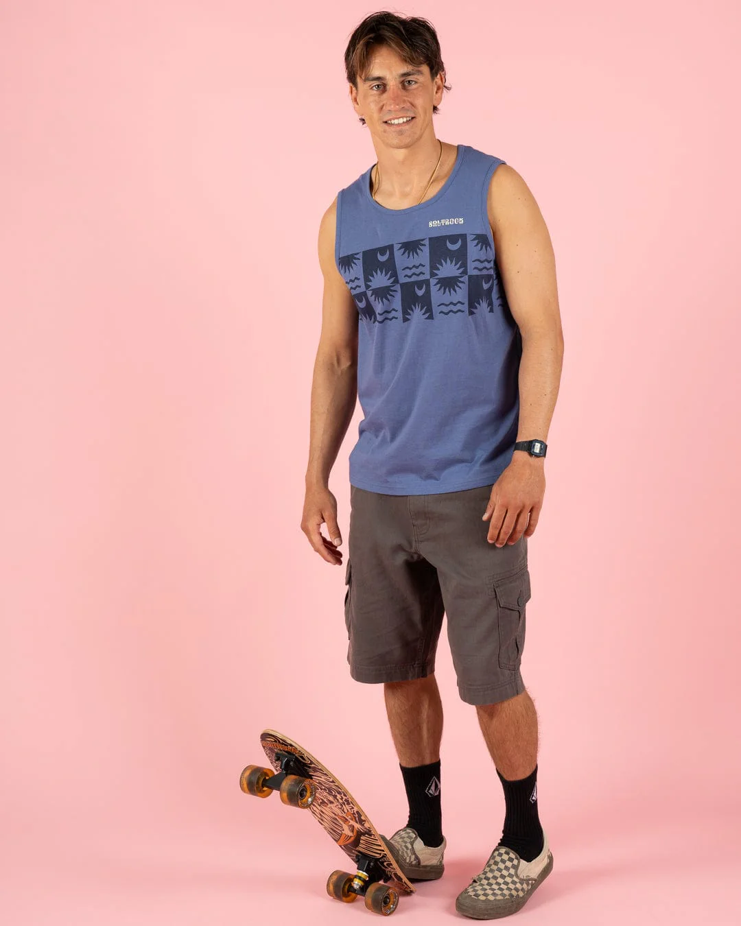 Equinox Stripe - Mens Vest - Blue - Image 5
