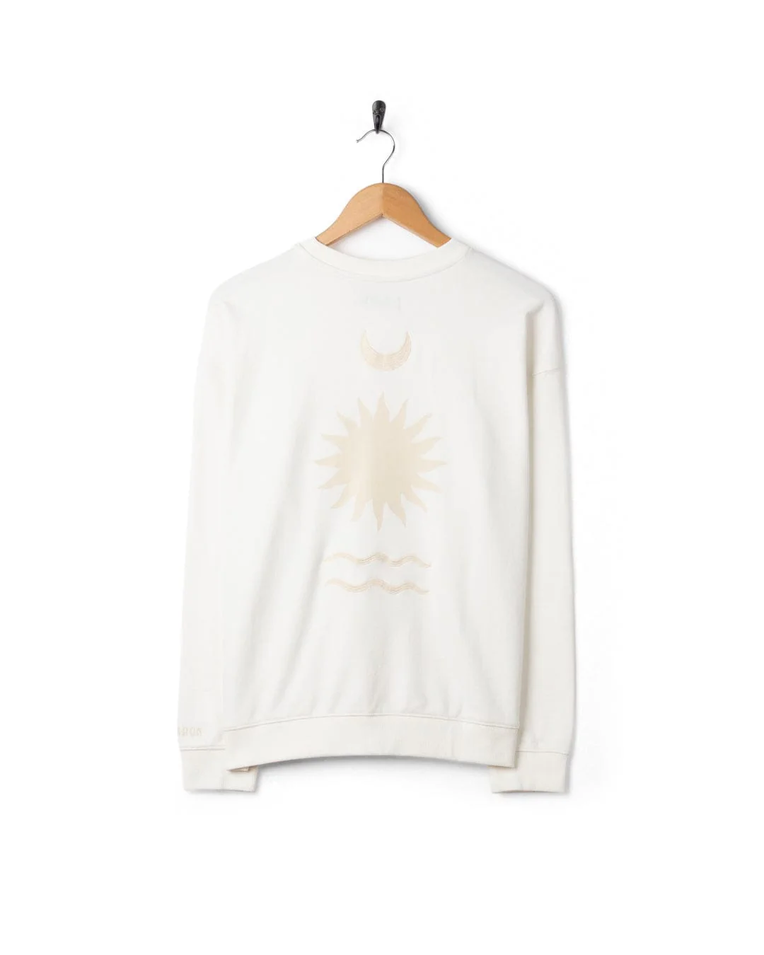 Equinox - Womens Oversized Sweatshirt - Cream - Image 4