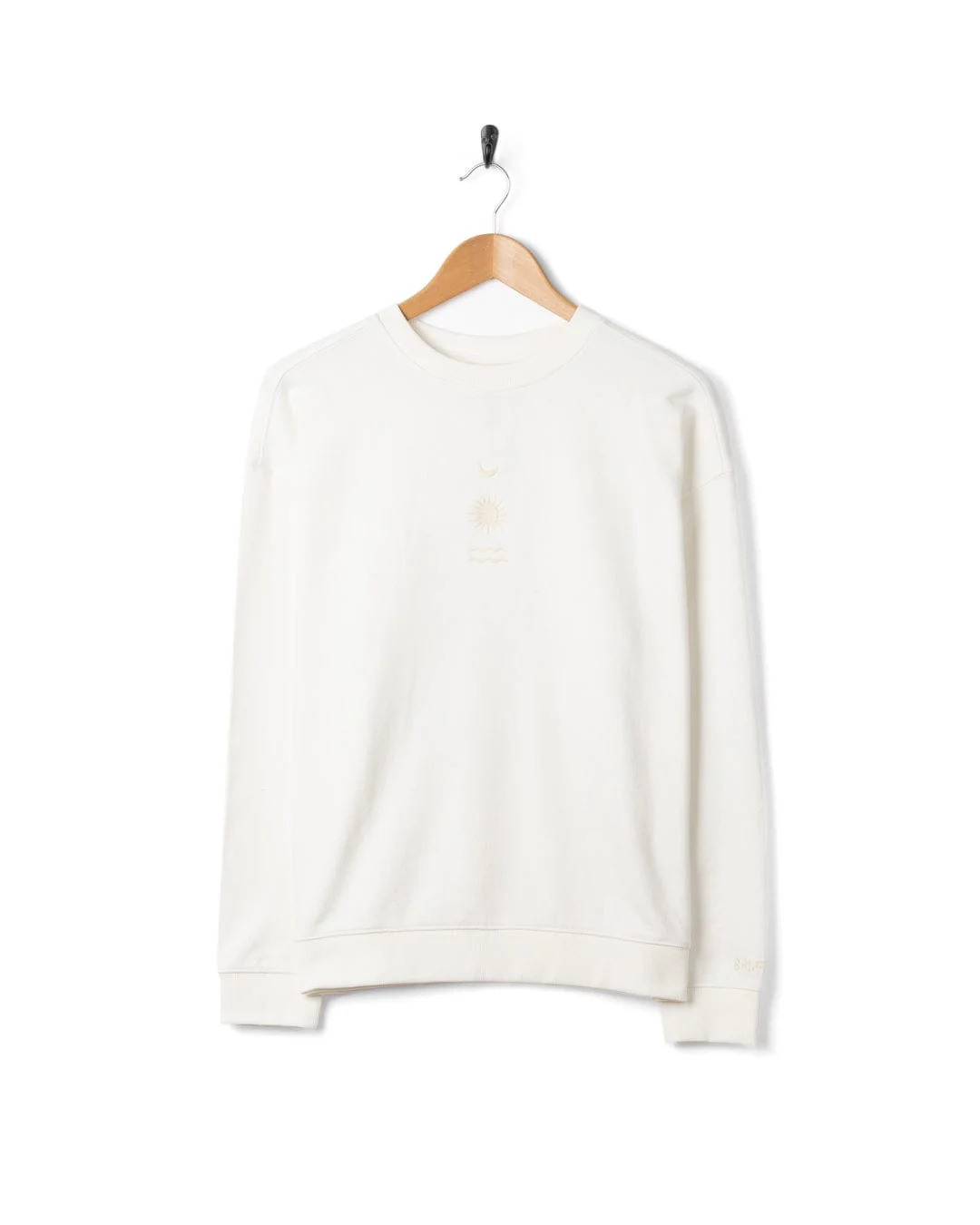 Equinox - Womens Oversized Sweatshirt - Cream - Image 5