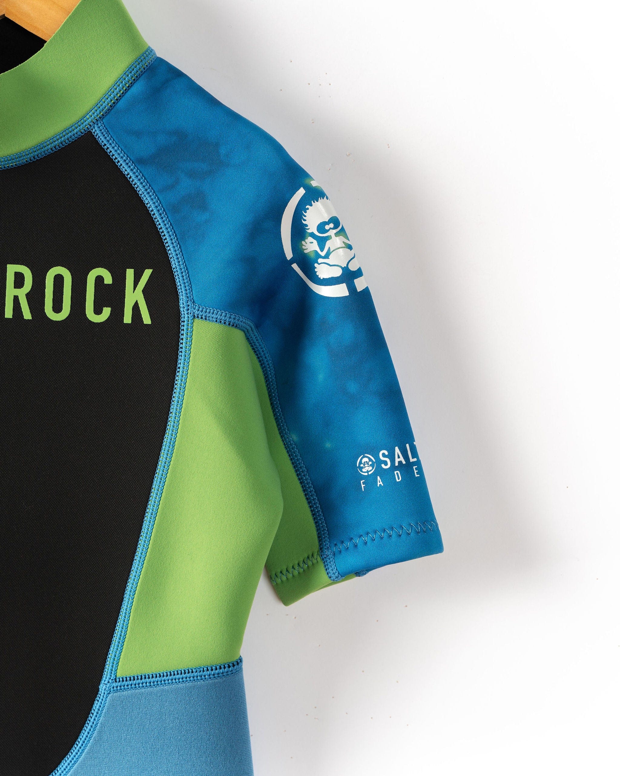 Fader - Kids 3/2 Shortie Wetsuit - Blue - Image 6