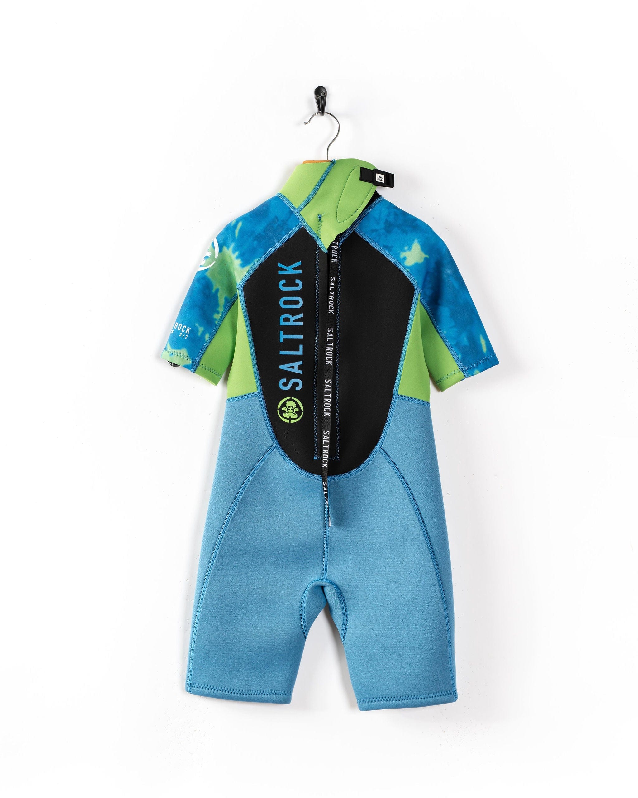 Fader - Kids 3/2 Shortie Wetsuit - Blue - Image 8