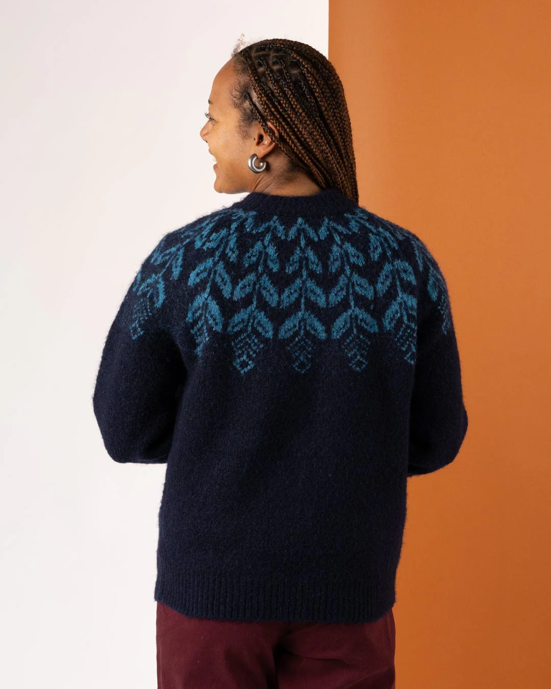 Fairisle - Womens Jumper - Blue - Image 5