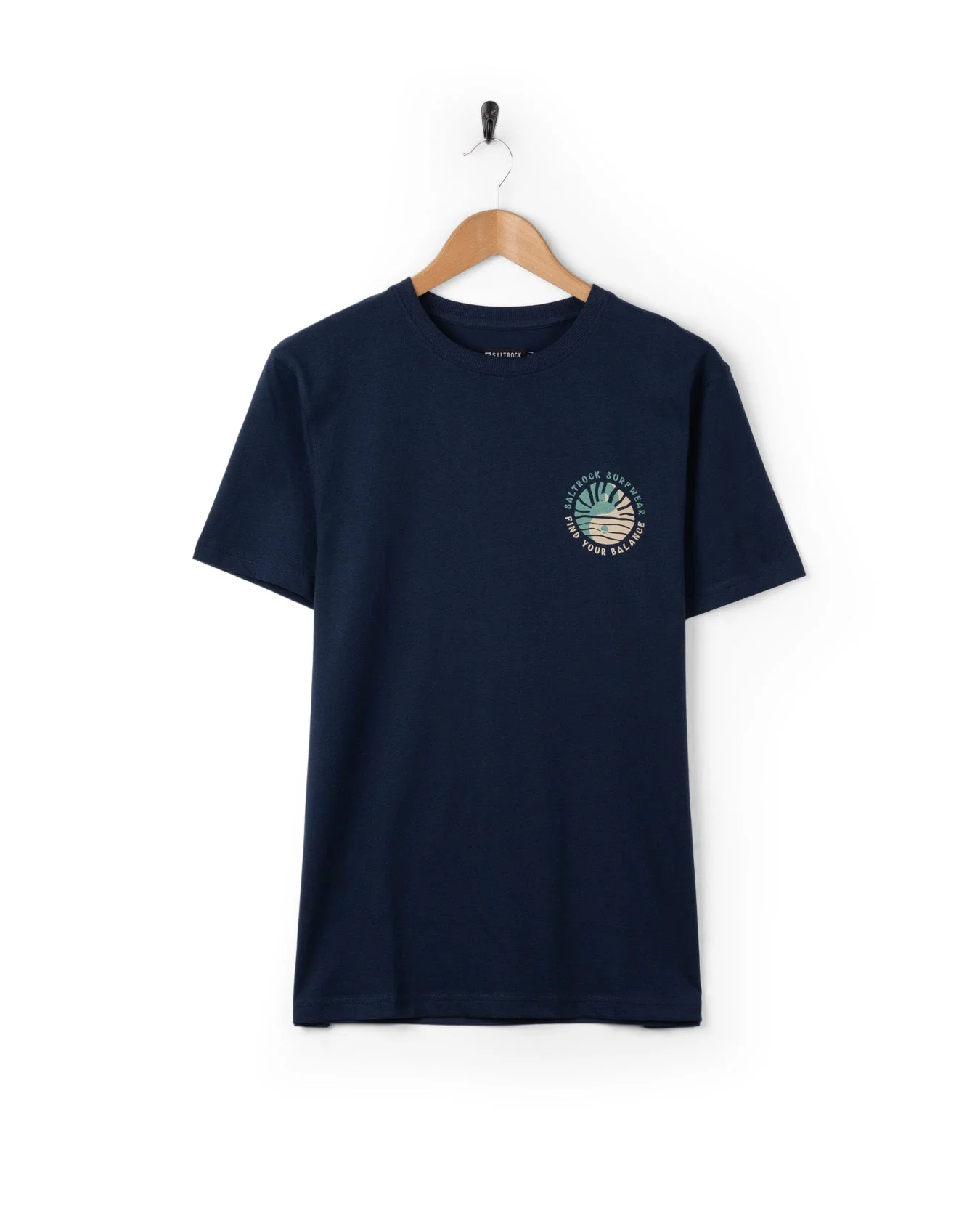 Find Balance  - Mens Oversized Short Sleeve T-Shirt - Blue - Image 7