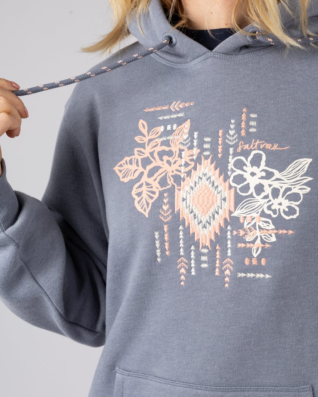 Flow - Womens Pop Hoodie - Blue - Image 2