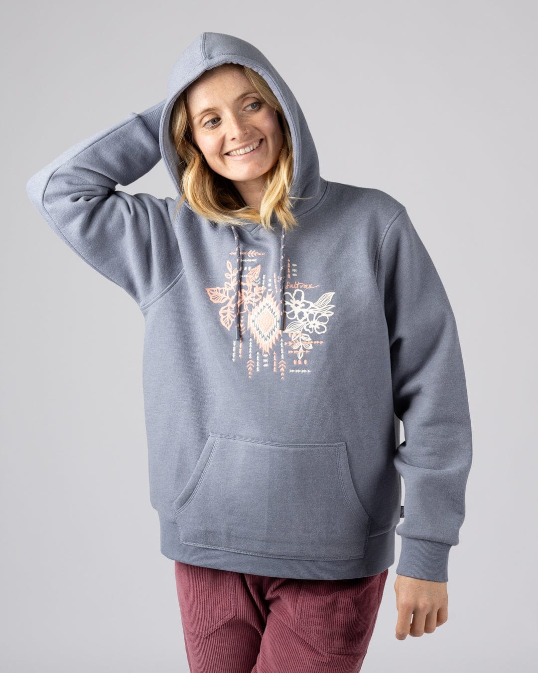 Flow - Womens Pop Hoodie - Blue - Image 5