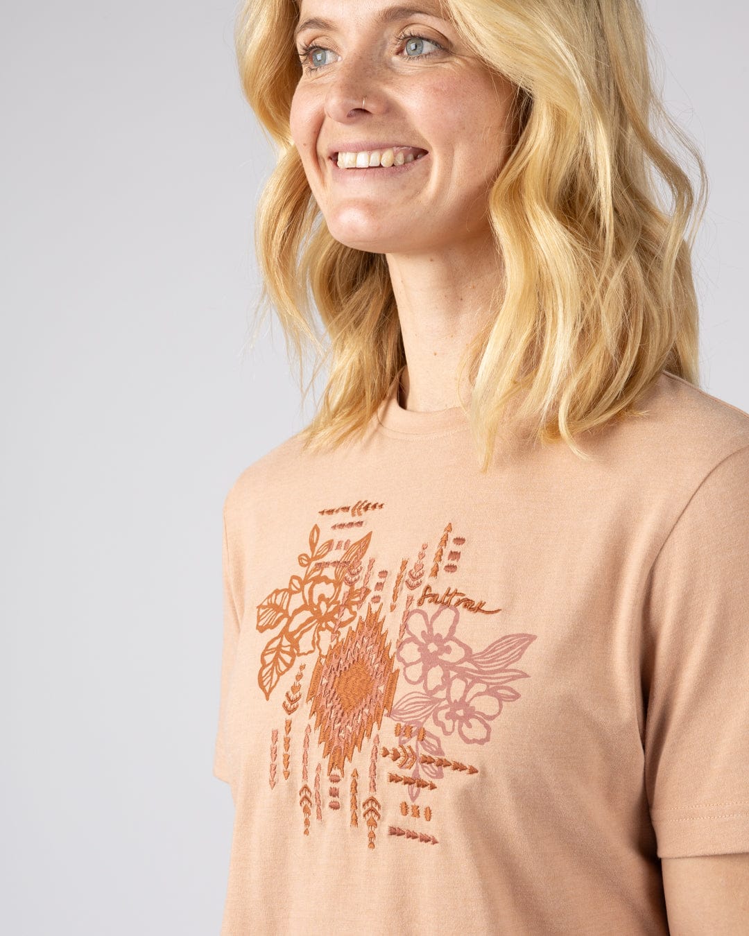 Flow - Womens Short Sleeve T-Shirt - Orange - Image 4