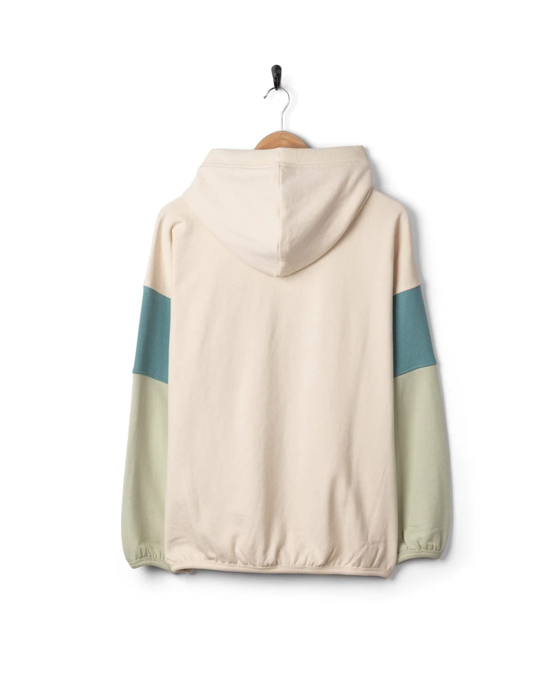 Free Wave - Womens Oversized Pop Hoodie - Cream - Image 8