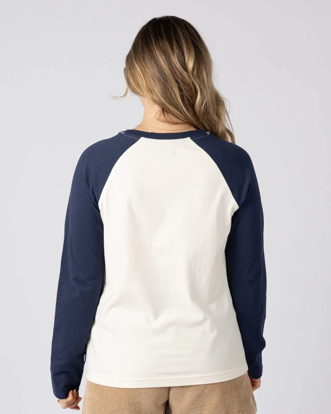 Golden Hour - Womens Long Sleeve Raglan T-Shirt - Cream - Image 3