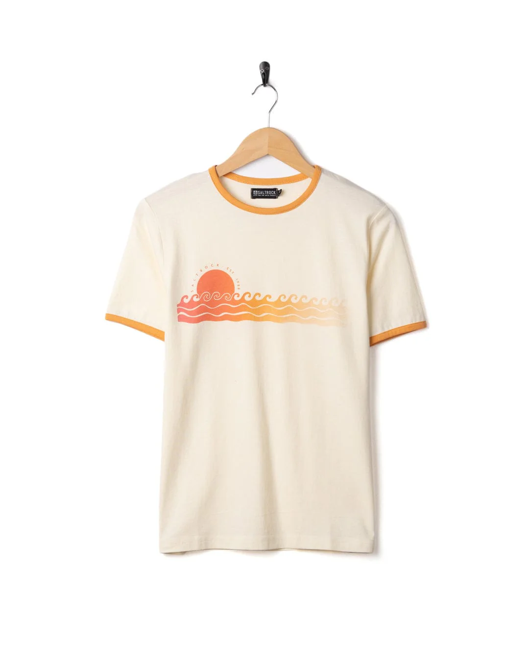 Golden Hour - Womens Short Sleeve T-Shirt- Cream - Image 3