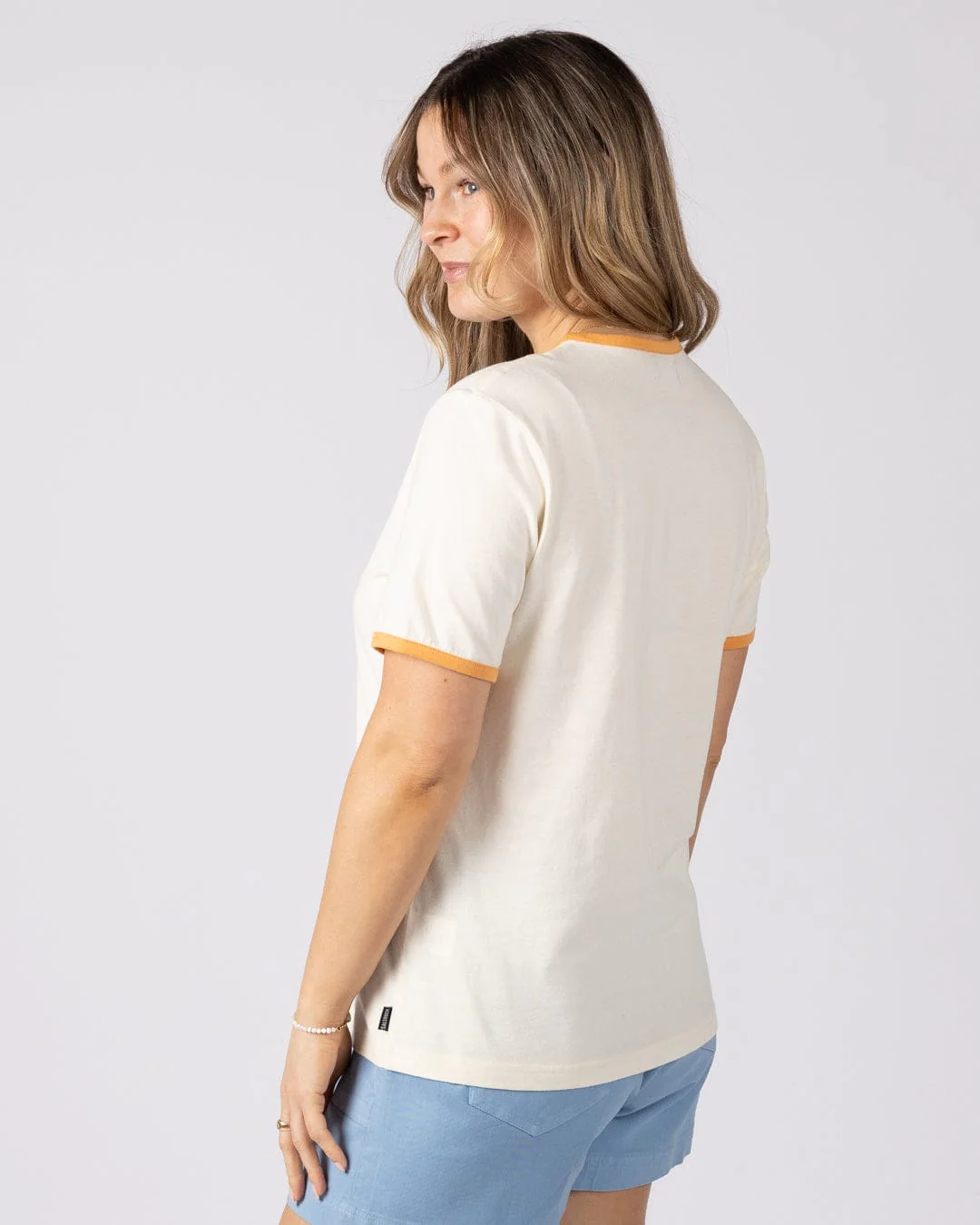 Golden Hour - Womens Short Sleeve T-Shirt- Cream - Image 4