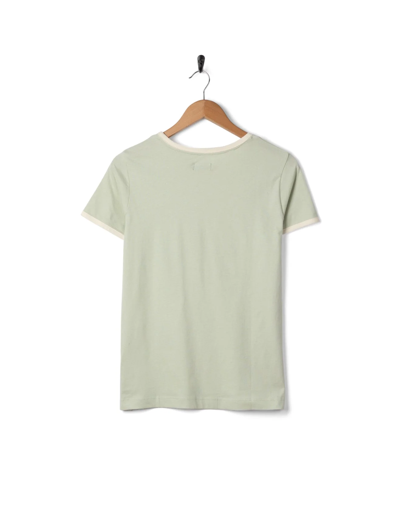 Golden Hour - Womens Short Sleeve Ringer T-Shirt - Light Green - Image 6
