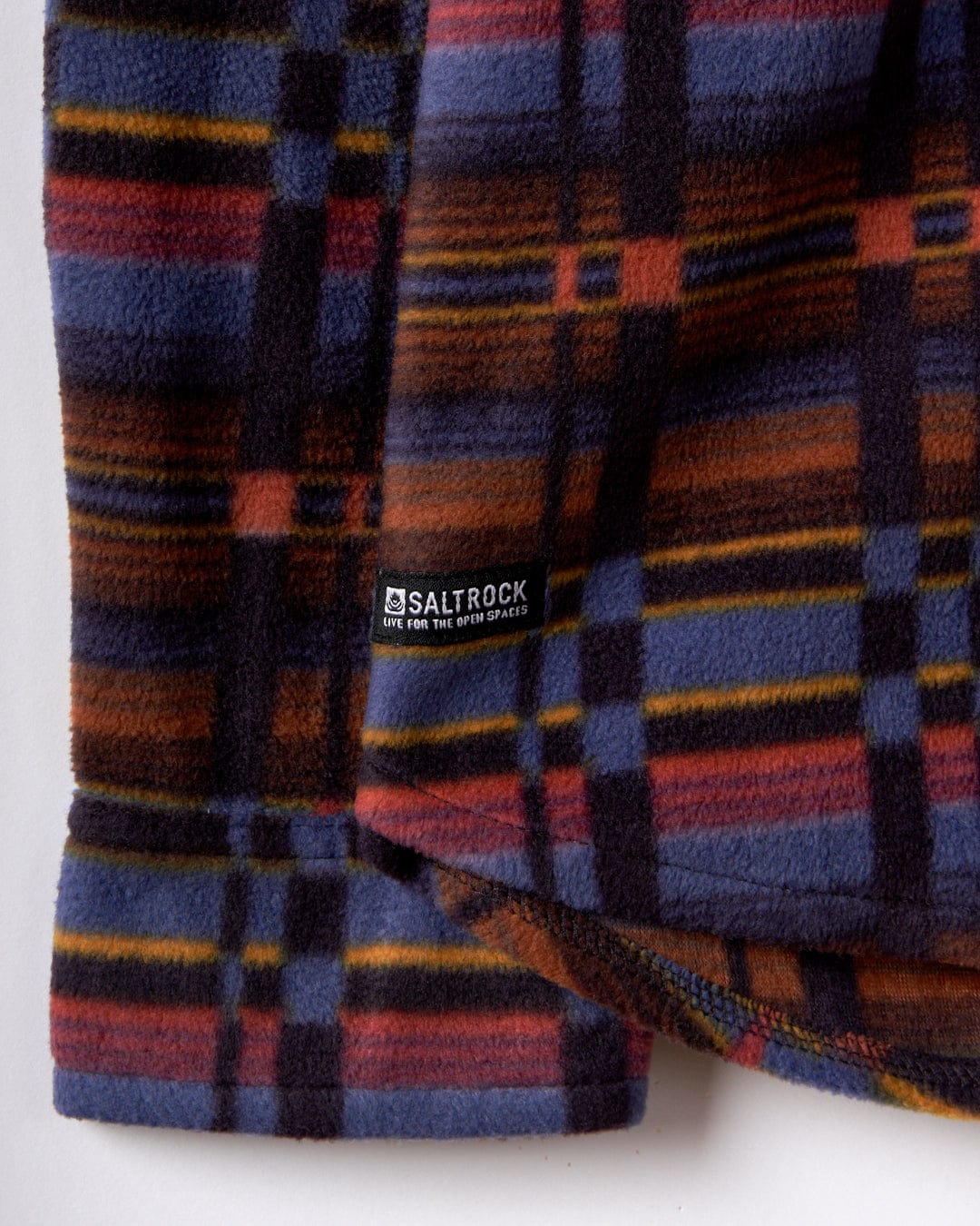Grid - Mens Recycled Fleece Shirt - Purple - Image 8