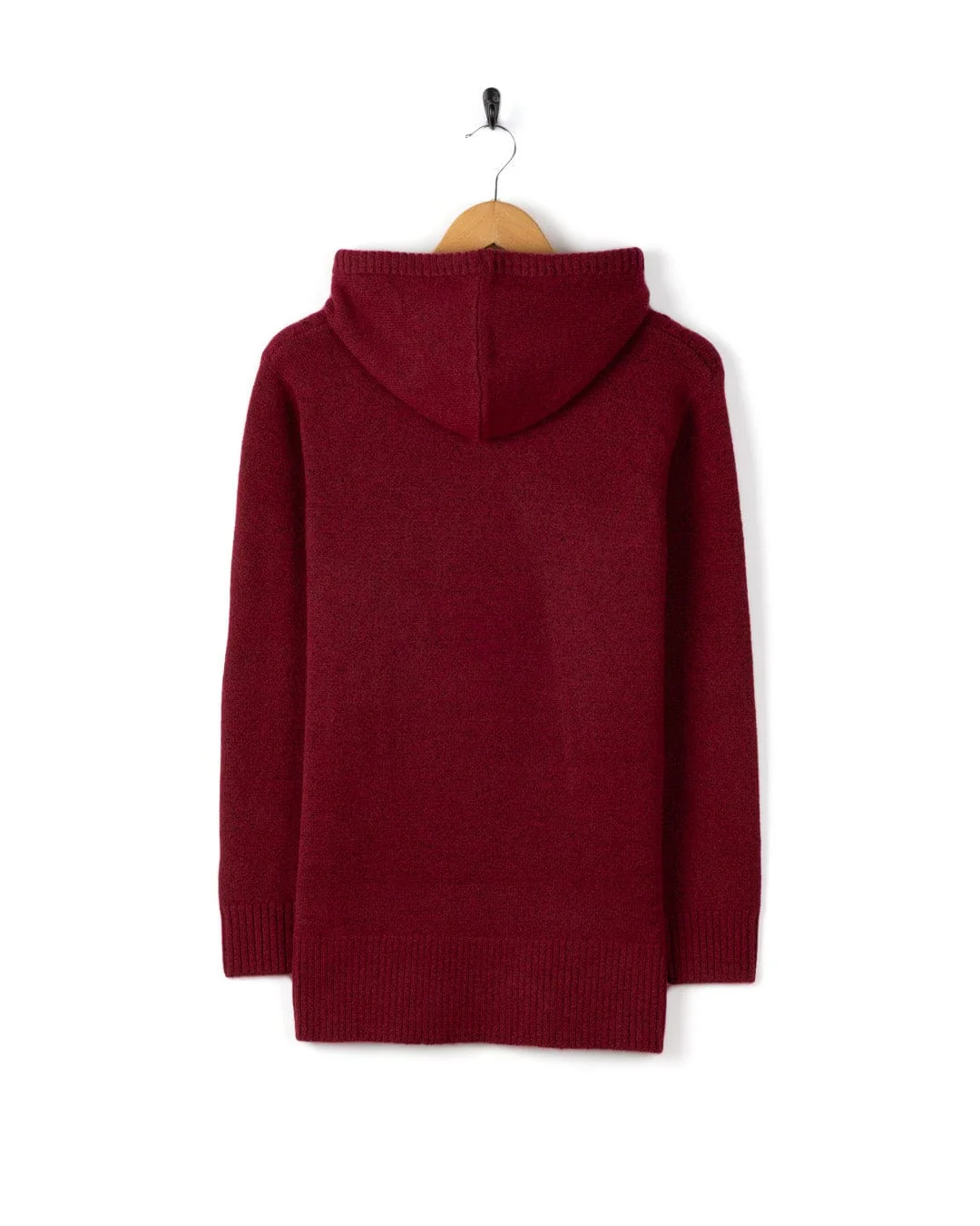 Hele Bay - Womens Hooded Jumper - Dark Pink - Image 7