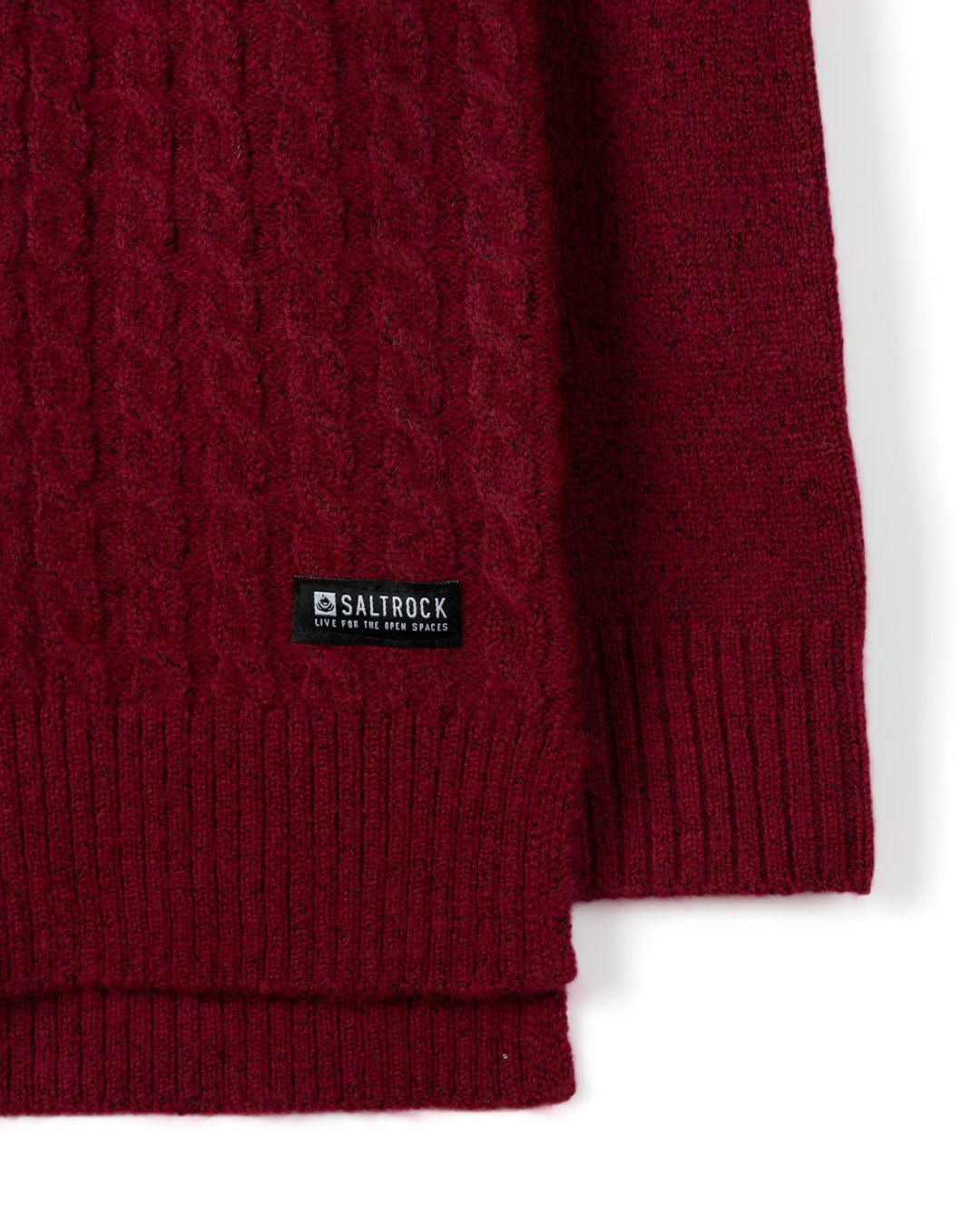 Hele Bay - Womens Hooded Jumper - Dark Pink - Image 8