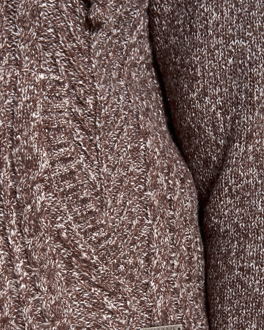 Helen - Womens Knitted Cardigan - Brown - Image 8