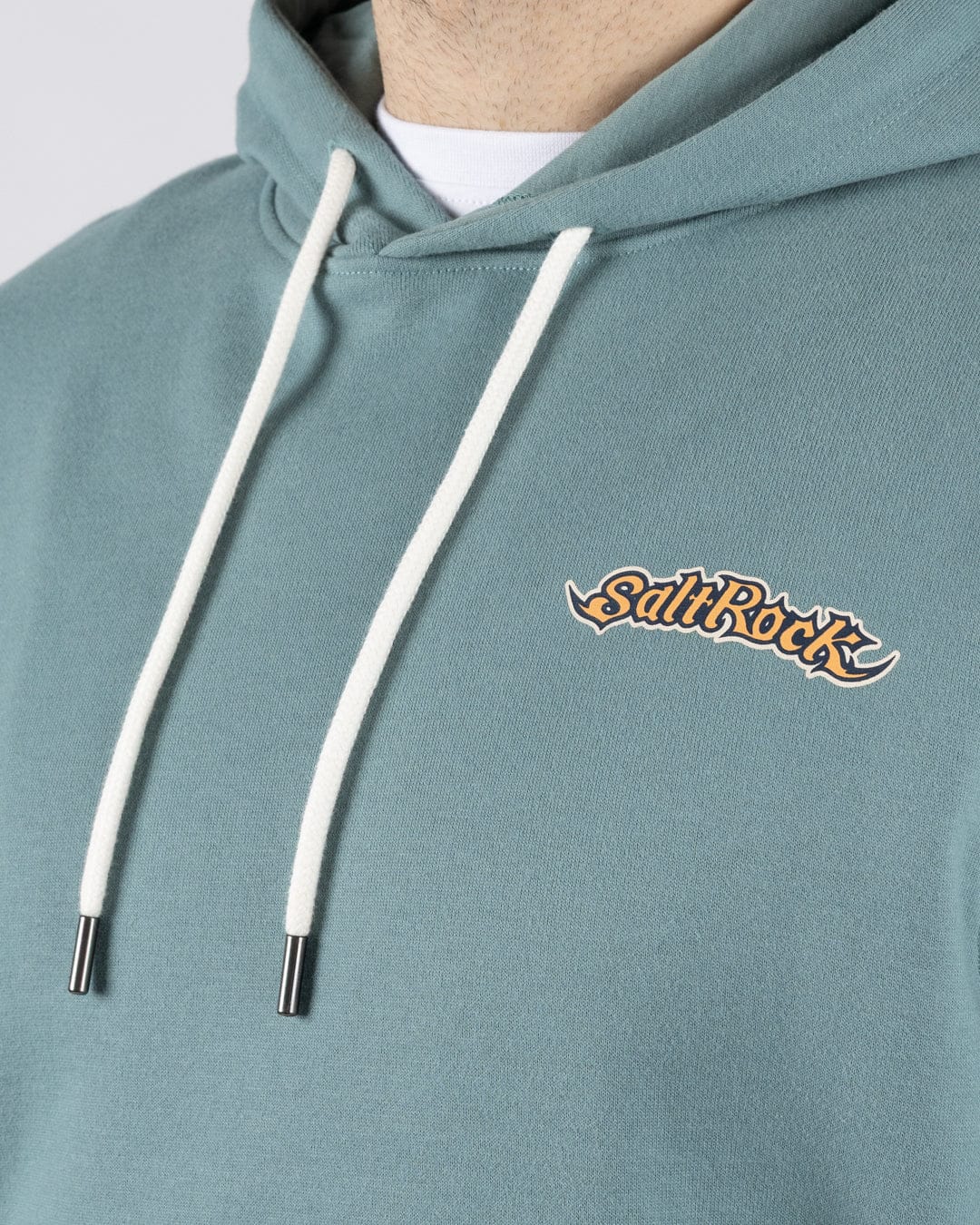 Heritage Logo -  Mens Pop Hoodie - Blue - Image 7