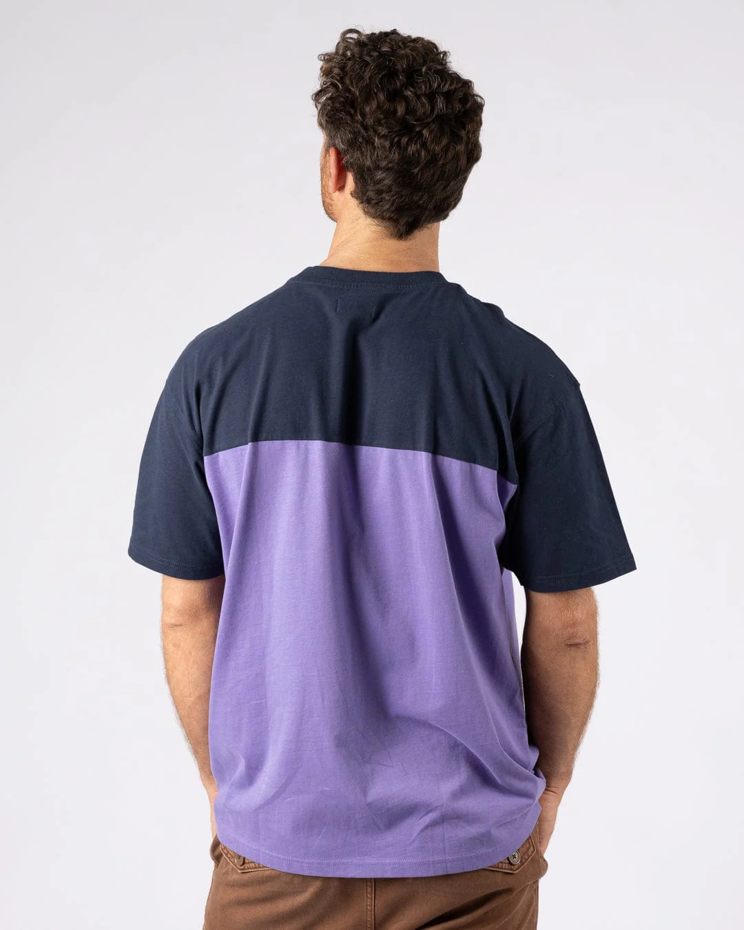 Heritage Logo - Mens Short Sleeve T-Shirt - Purple - Image 3