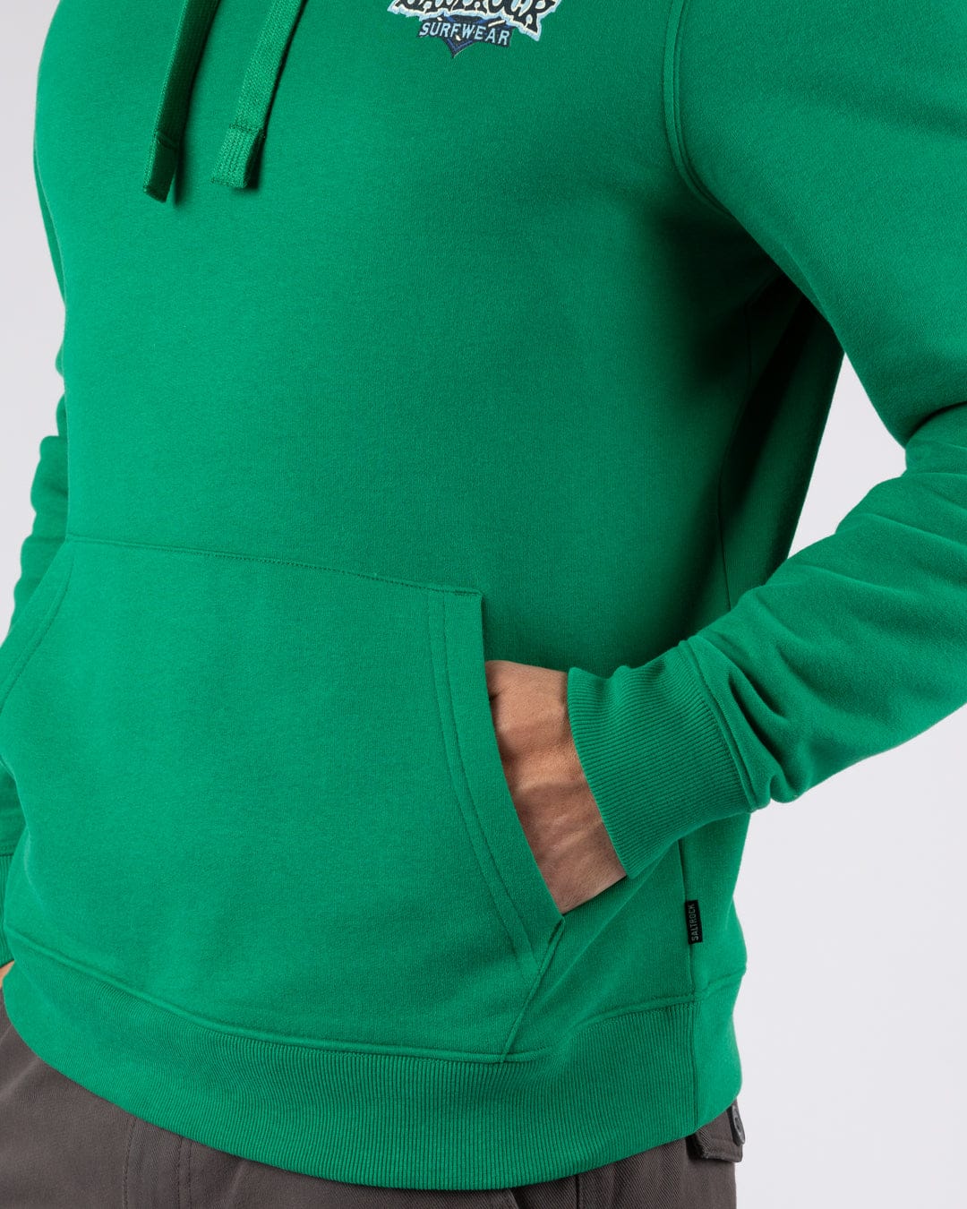 Heritage Shield - Mens Pop Hoodie - Green - Image 8
