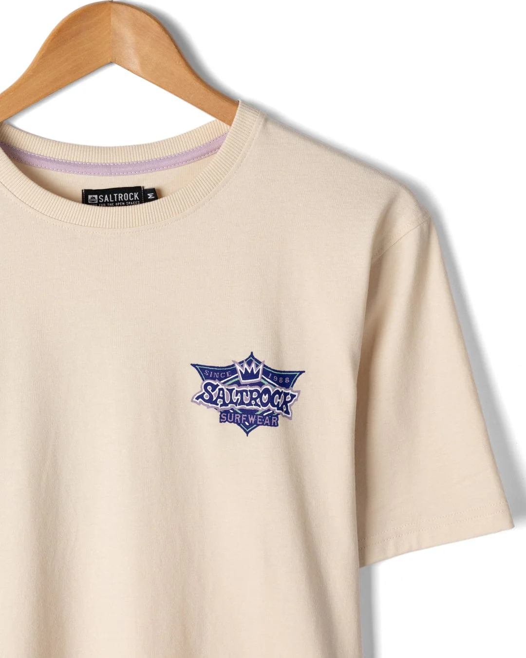 Heritage Shield - Mens Short Sleeve T-Shirt - Cream - Image 9