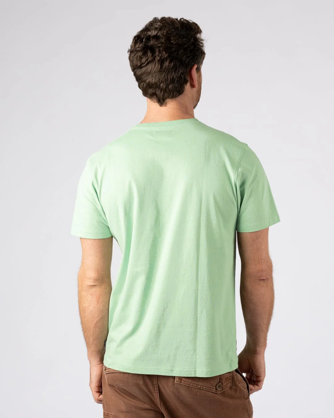 Heritage Shield - Mens Short Sleeve T-Shirt - Light Green - Image 5