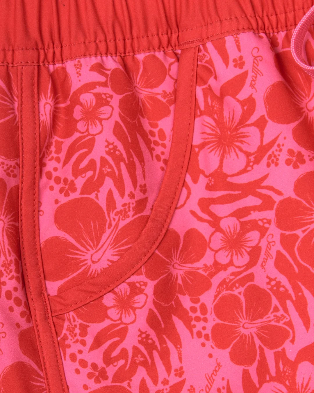 Hibiscus - Womens Boardshorts - Red/Pink - Image 12