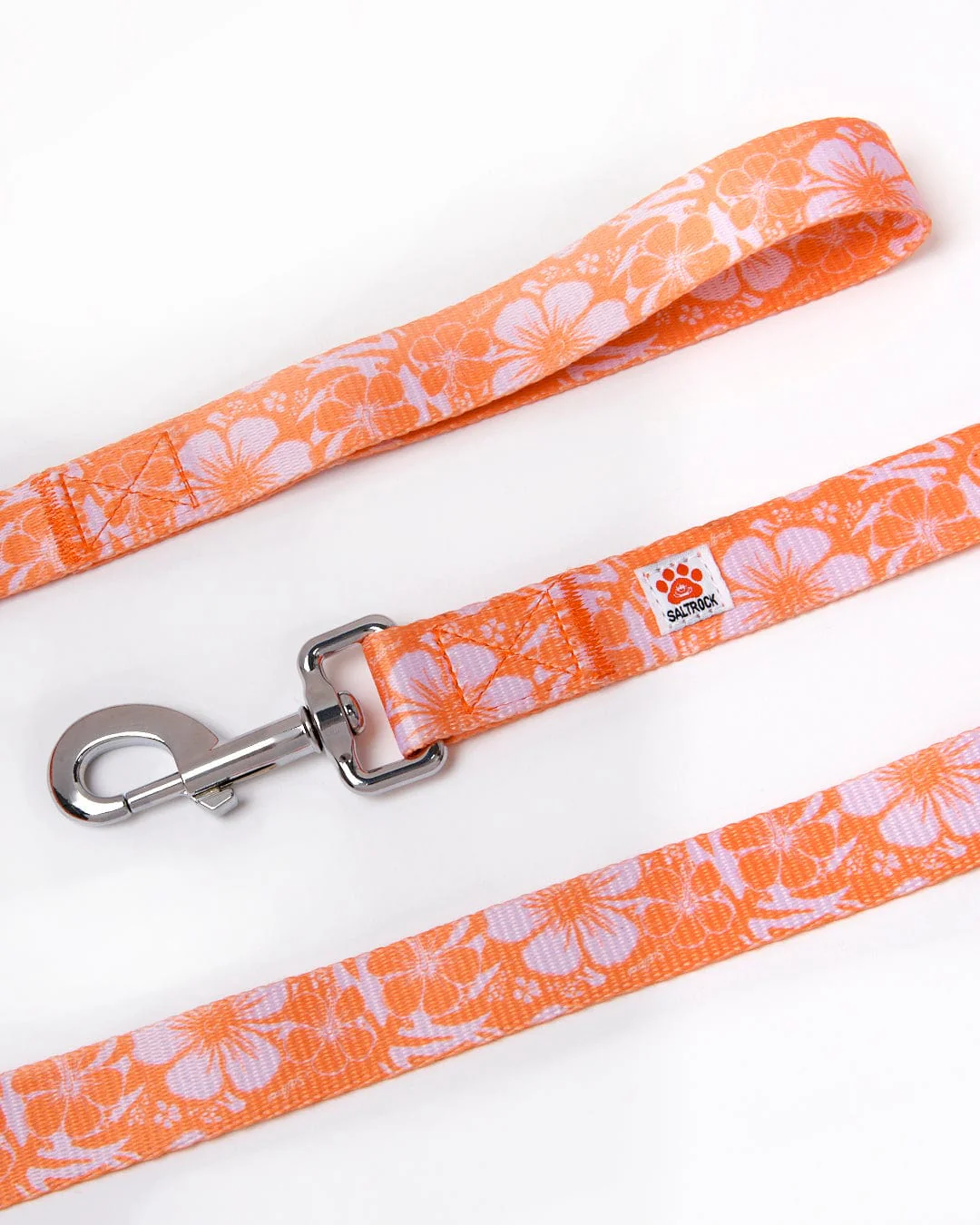 Hibiscus - Dog Lead - Orange - Image 2