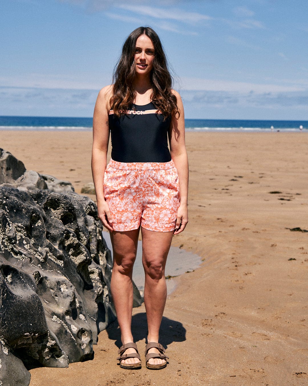 Hibiscus - Womens Shorts - Orange - Image 5