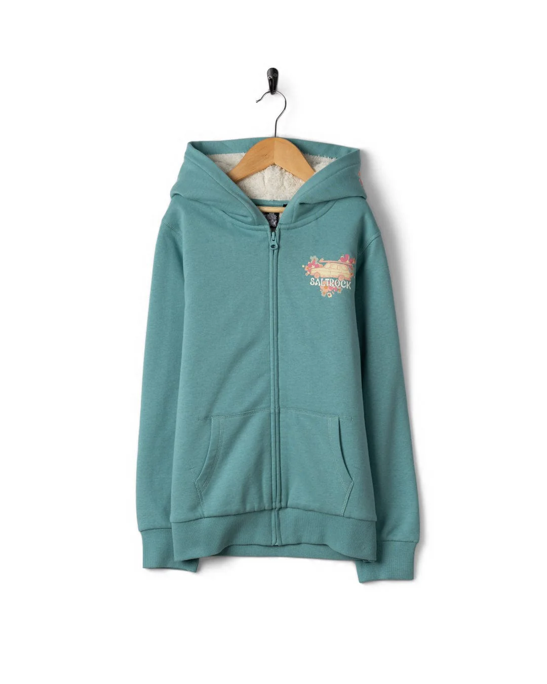 Highway Tour 26 - Kids Borg Lined Hood - Light Blue - Image 2