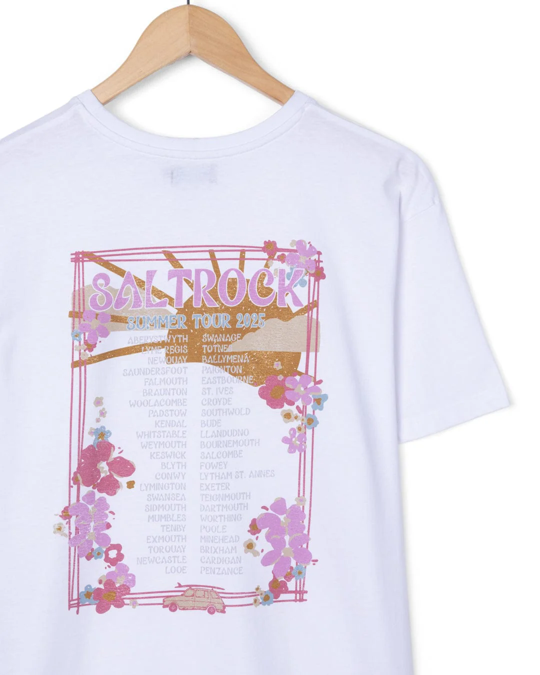 Highway Tour - Womens Short Sleeve T-Shirt - White - Image 2