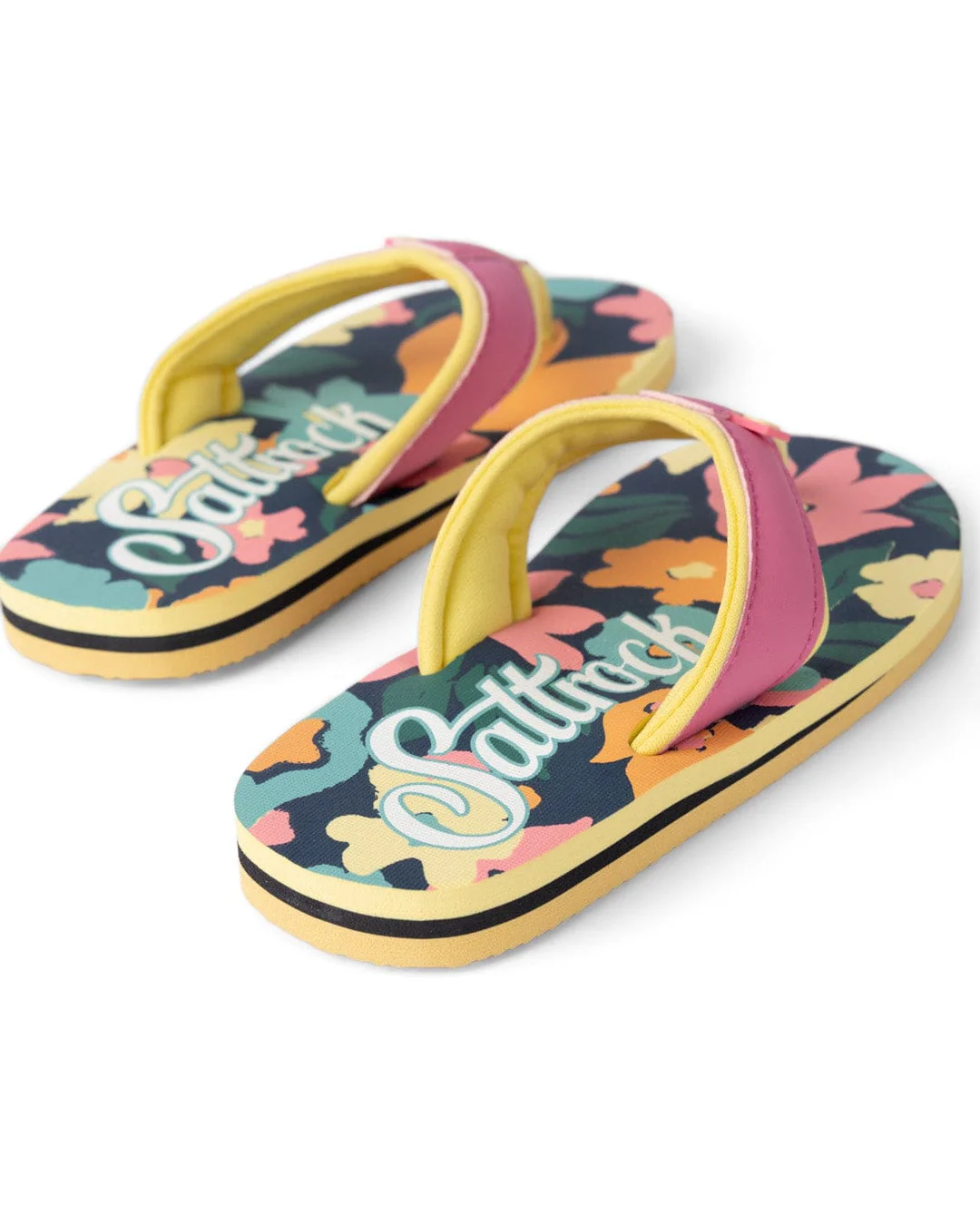 Holidaze - Kids Flip Flops - Bright Pink - Image 3
