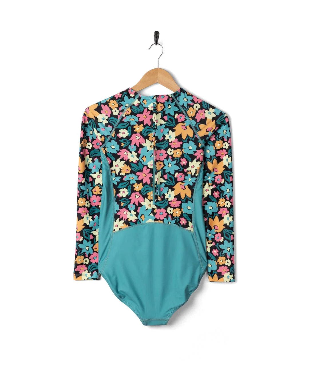 Holidaze -  Womens Long Sleeve Swimsuit - Blue - Image 11