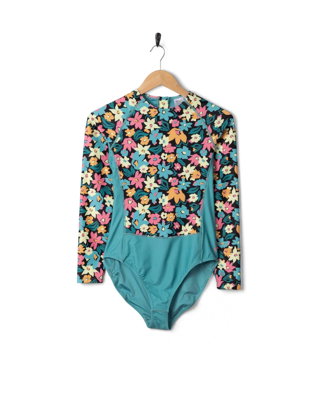 Holidaze -  Womens Long Sleeve Swimsuit - Blue - Image 12