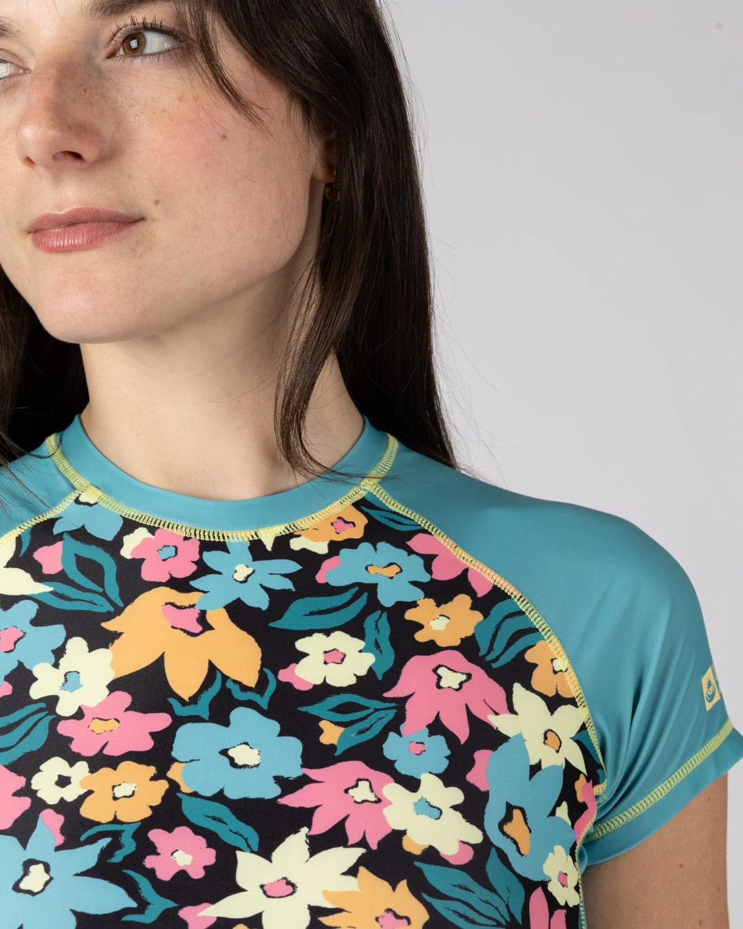 Holidaze - Womens Short Sleeve Rashvest - Blue - Image 2
