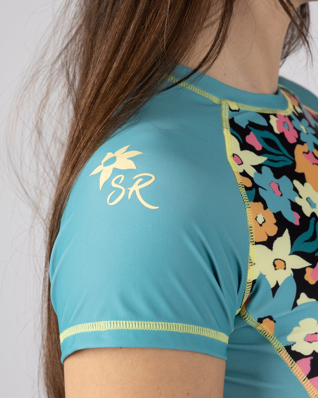 Holidaze - Womens Short Sleeve Rashvest - Blue - Image 7