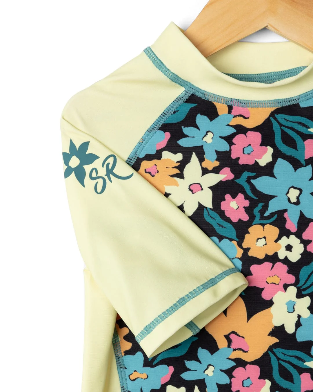 Holidaze - Kids Short Sleeve Rashvest - Light Yellow - Image 4