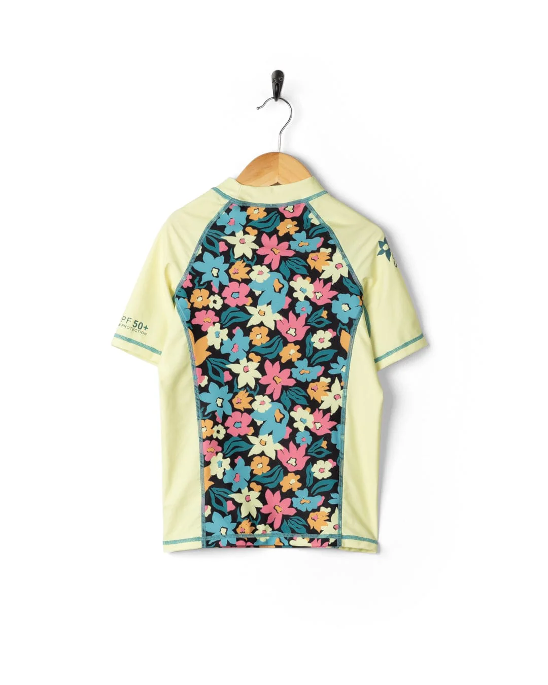 Holidaze - Kids Short Sleeve Rashvest - Light Yellow - Image 5