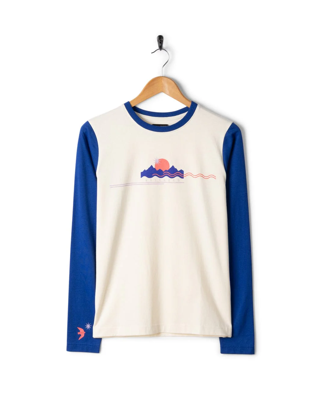 Horizon Stripe - Womens Long Sleeve T-Shirt - Blue - Image 10