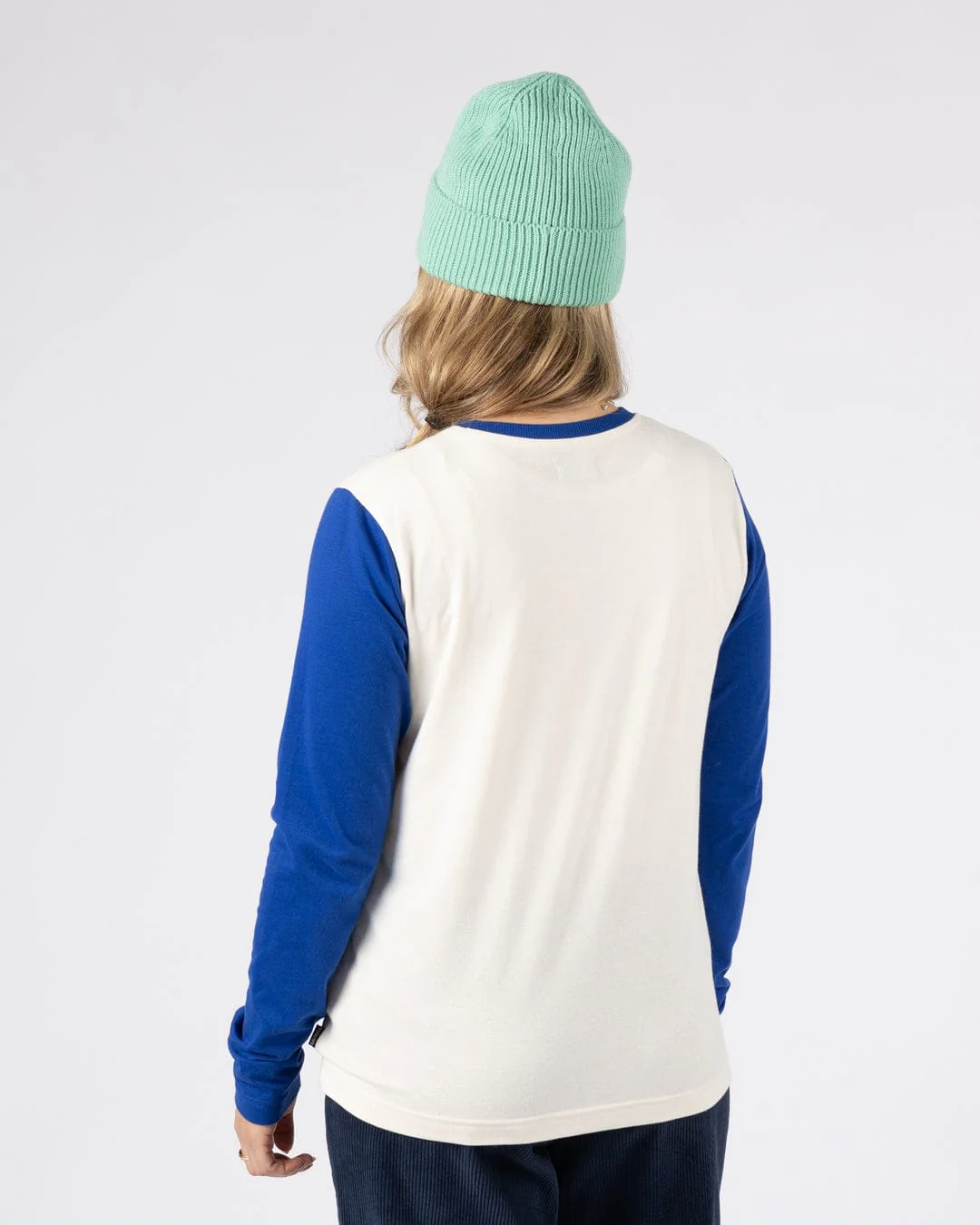 Horizon Stripe - Womens Long Sleeve T-Shirt - Blue - Image 8