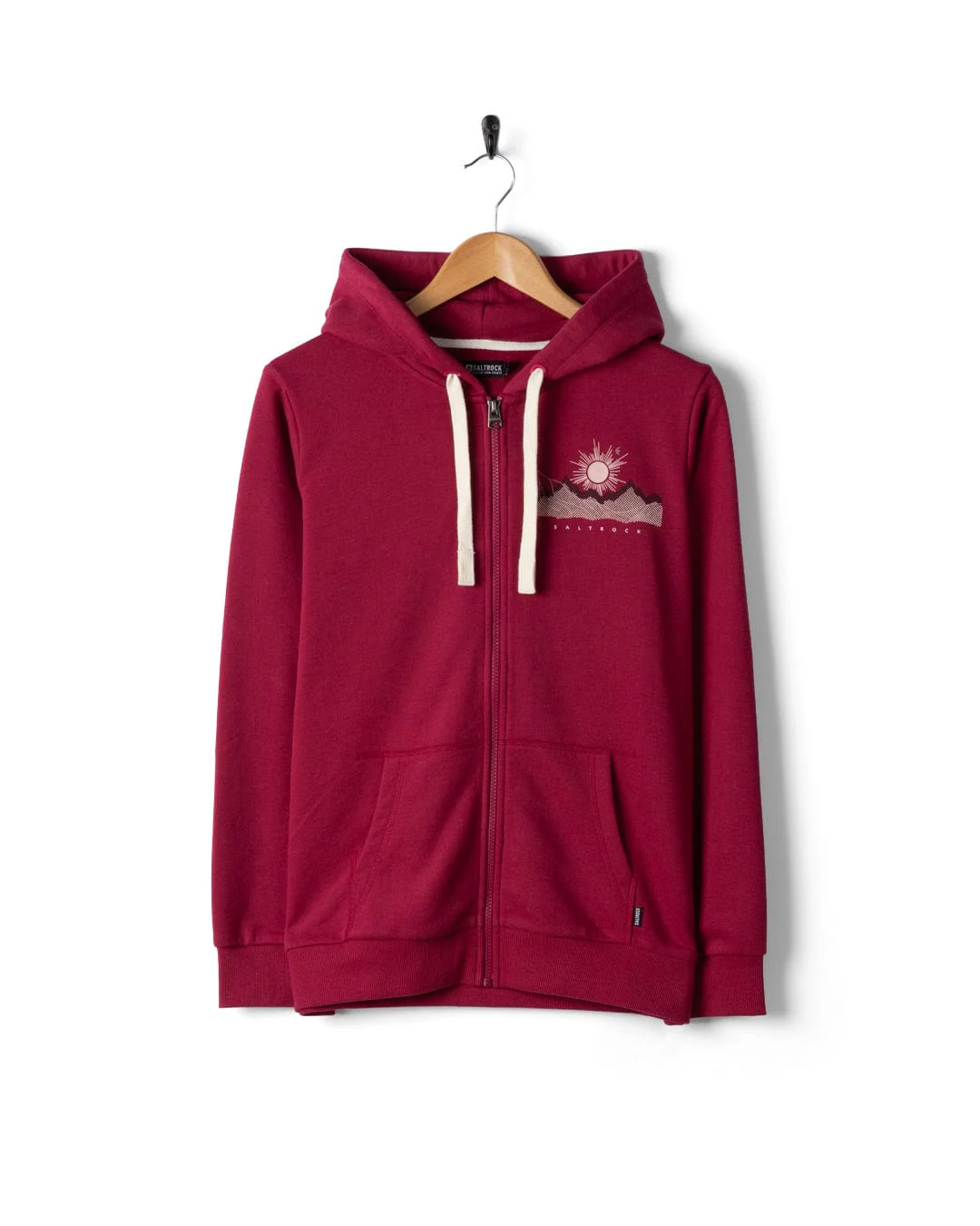 Horizon - Womens Zip Hoodie - Dark Pink - Image 2