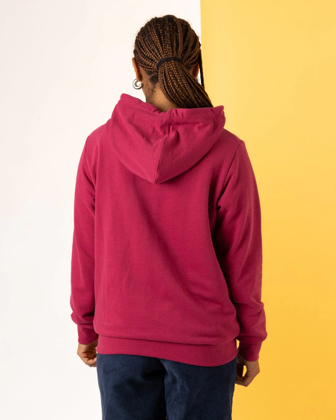 Horizon - Womens Zip Hoodie - Dark Pink - Image 5