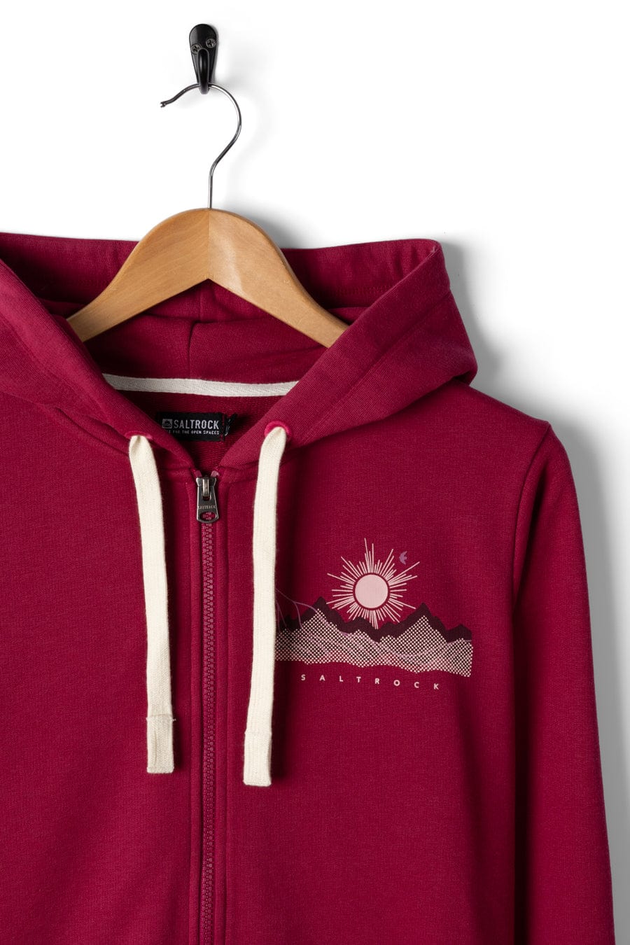 Horizon - Womens Zip Hoodie - Dark Pink - Image 6