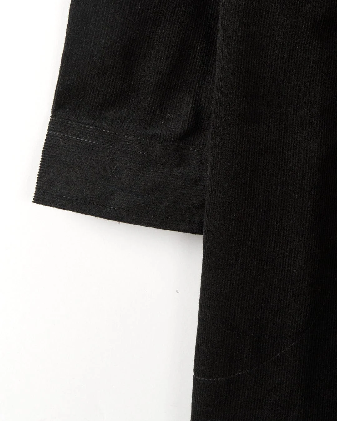 Iris - Womens Cord Shirt Dress - Black - Image 7