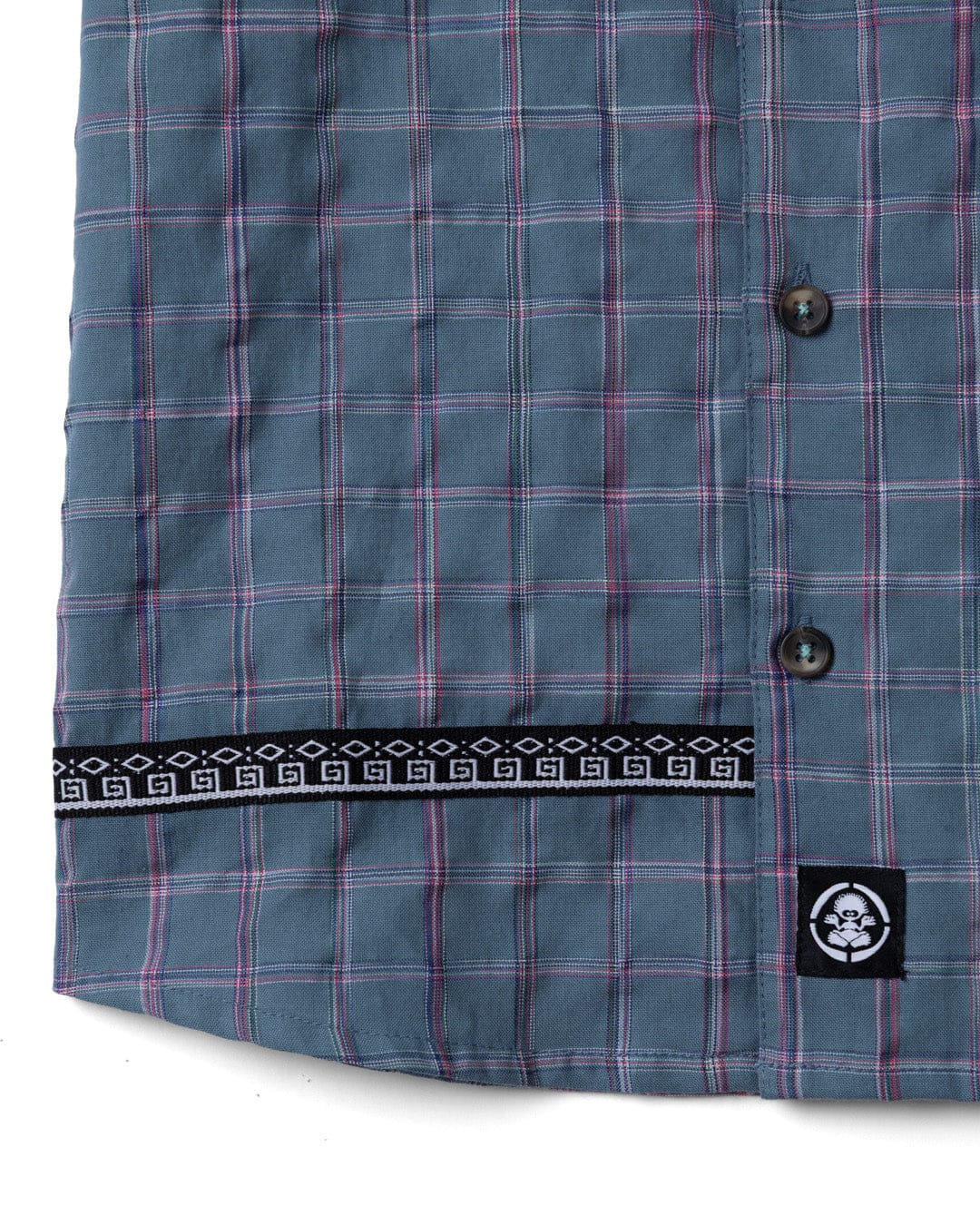 Isaad - Kids Short Sleeve Shirt - Blue - Image 3