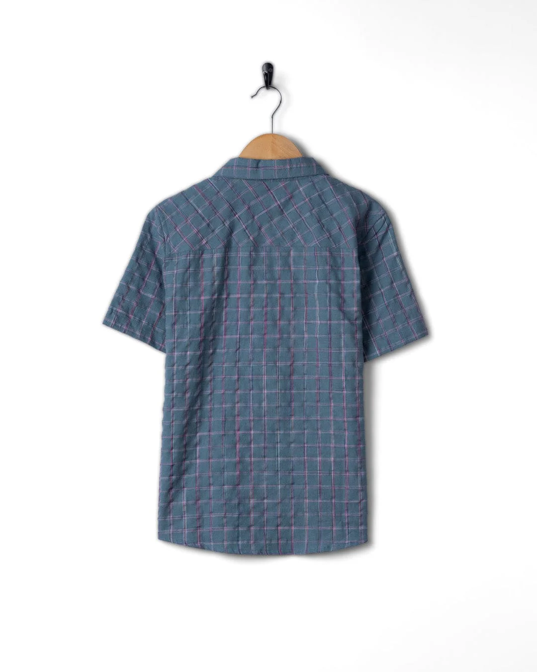 Isaad - Kids Short Sleeve Shirt - Blue - Image 4