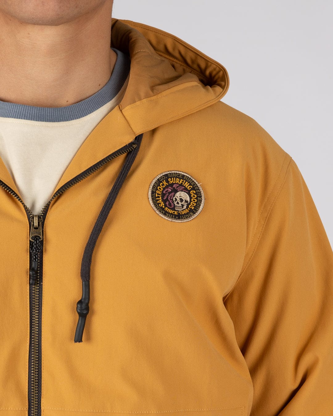 Jace - Mens Casual Bomber Jacket - Yellow - Image 4