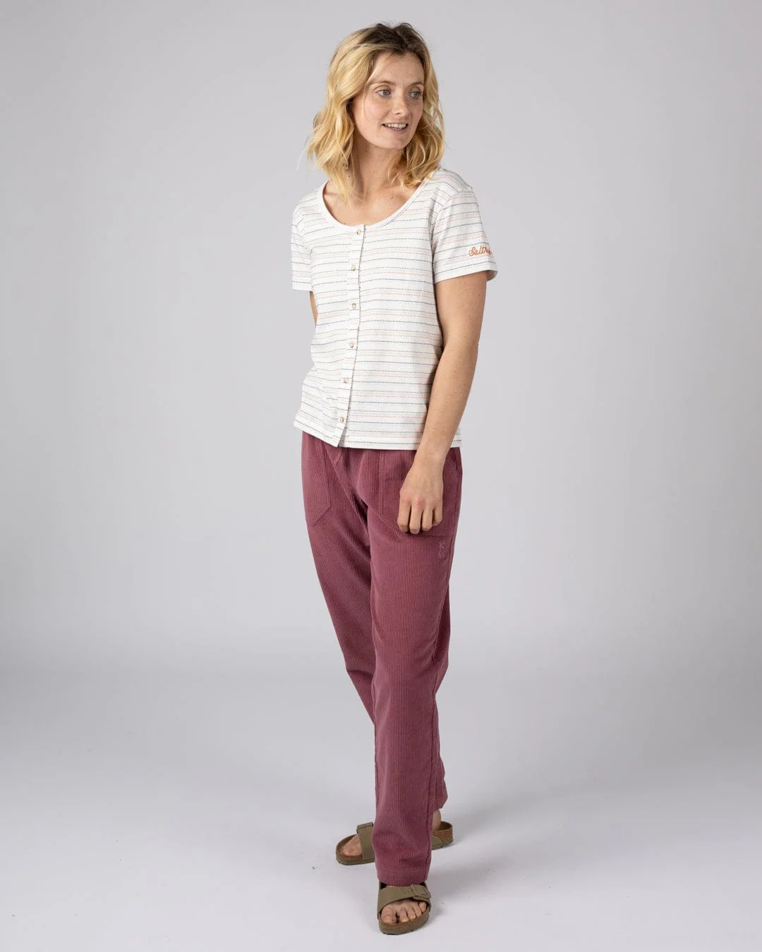 Jenn - Womens Short Sleeve T-Shirt - Cream - Image 5