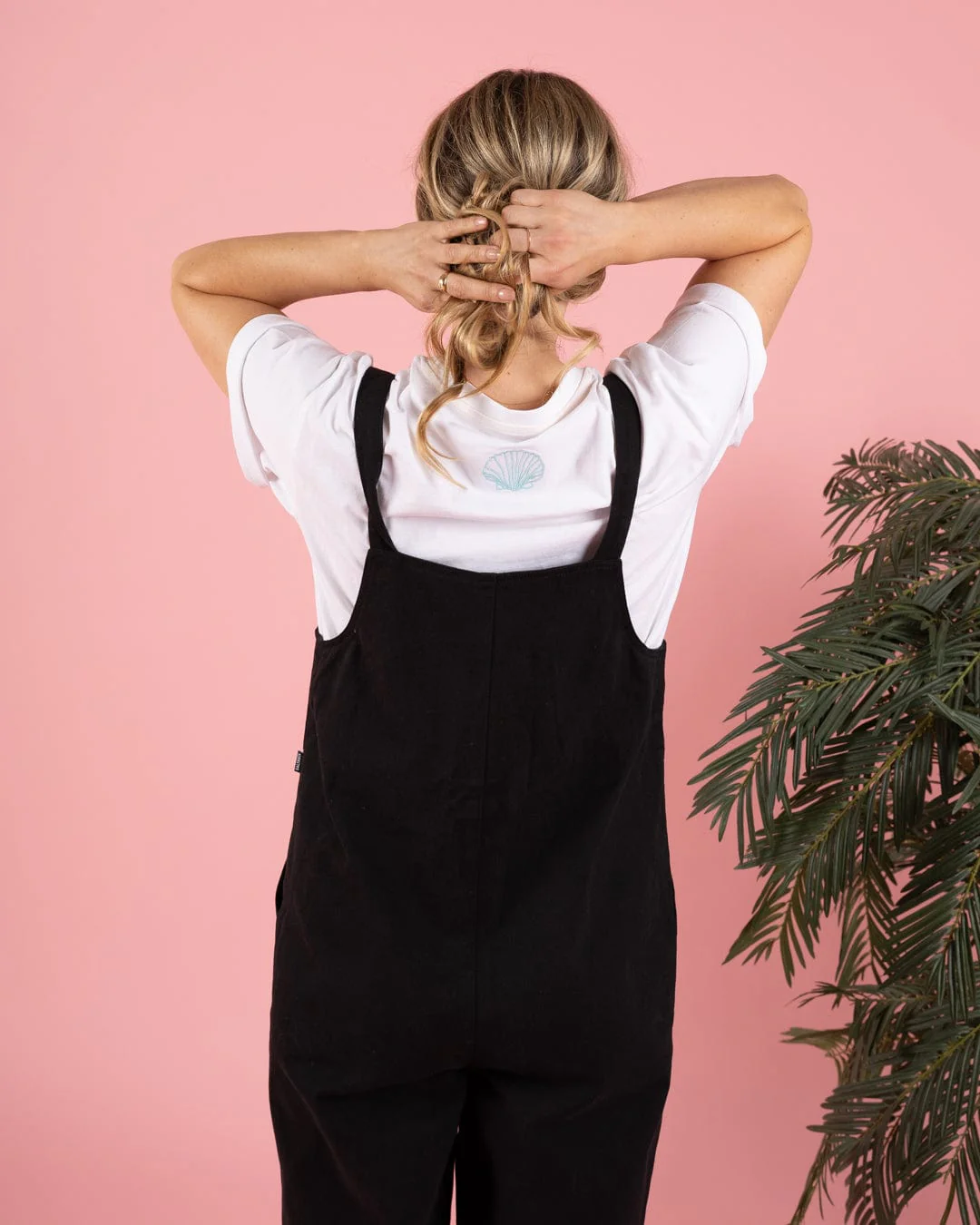Jenna - Womens Dungarees - Black - Image 2